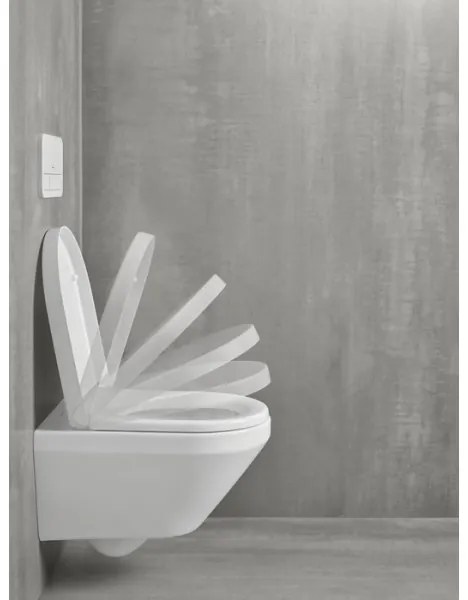 Capac WC Villeroy & Boch ARCHITECTURA, cu închidere lentă, alb - 98M9C101