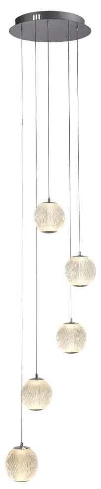 Lustra moderna cu 5 pendule LED Allure