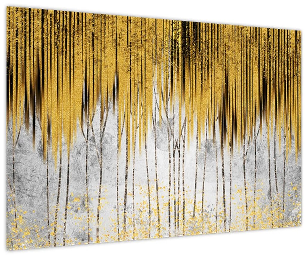 Tablou - Linii de aur (90x60 cm)