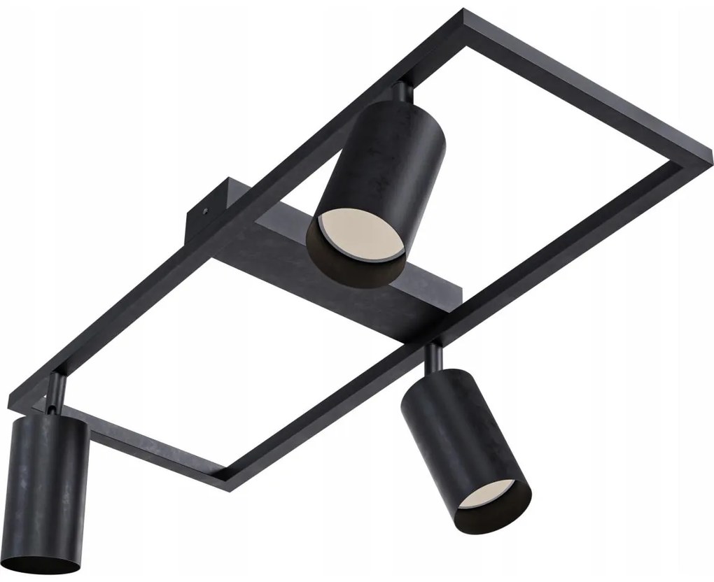 Plafonieră cu 3xGU10/30W/230V neagră