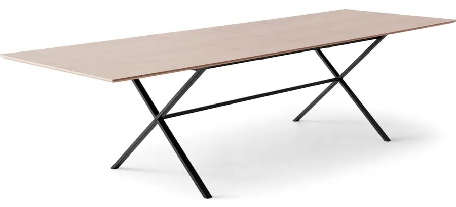 Masă de dining în culoare naturală extensibilă cu blat cu aspect de lemn de stejar 90x165 cm Meza – Hammel Furniture