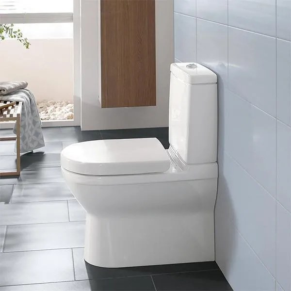 Set vas WC stativ Villeroy & Boch, O.Novo, back-to-wall, alb