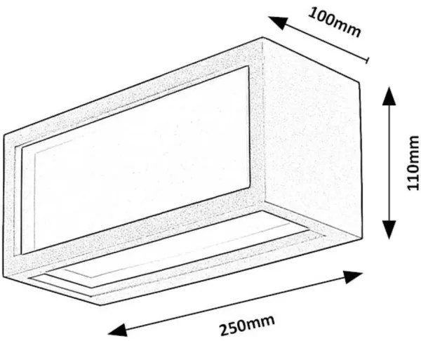 Aplică LED de exterior Rabalux 77099 LUBLIN LED/10W/230V IP54 negru