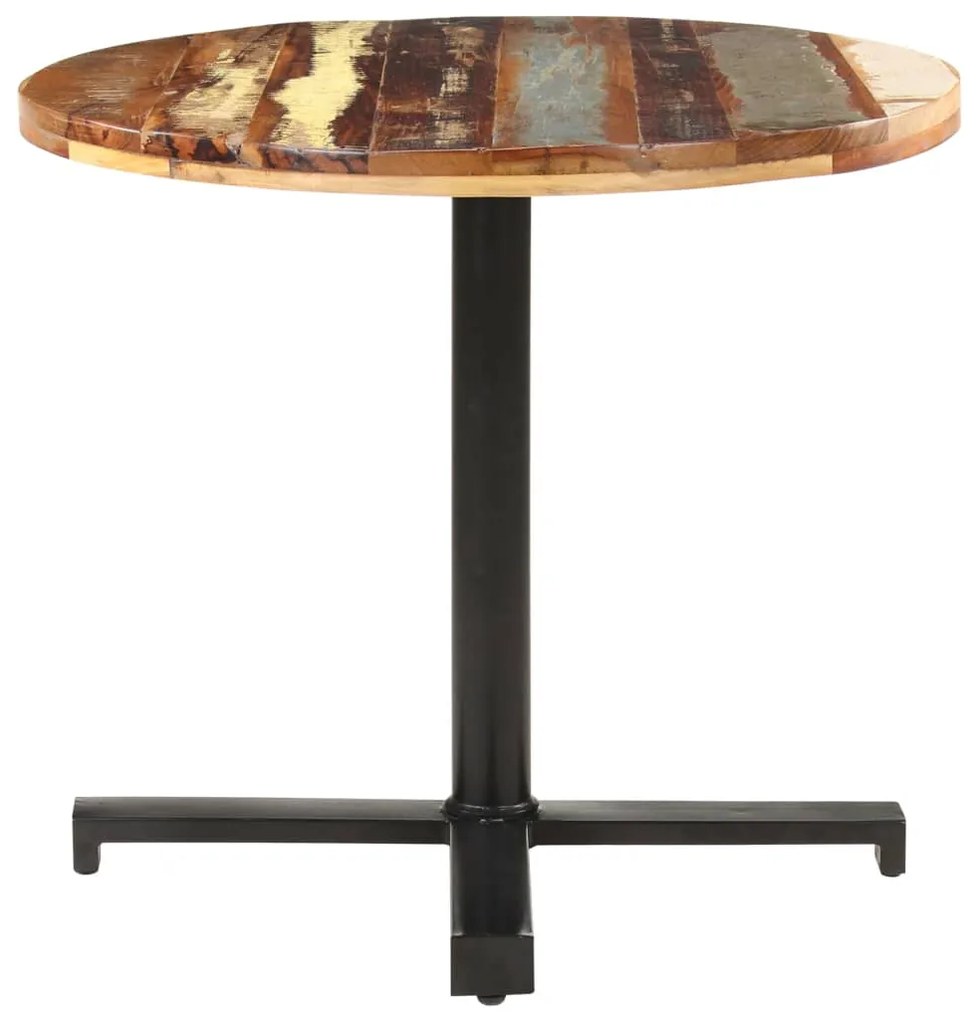 320293 vidaXL Masă de bistro, Ø80x75 cm, lemn masiv reciclat, rotund