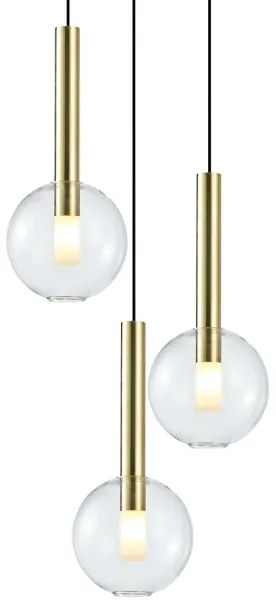 Lustră pe cablu NIKO 3xG9/9W/230V auriu