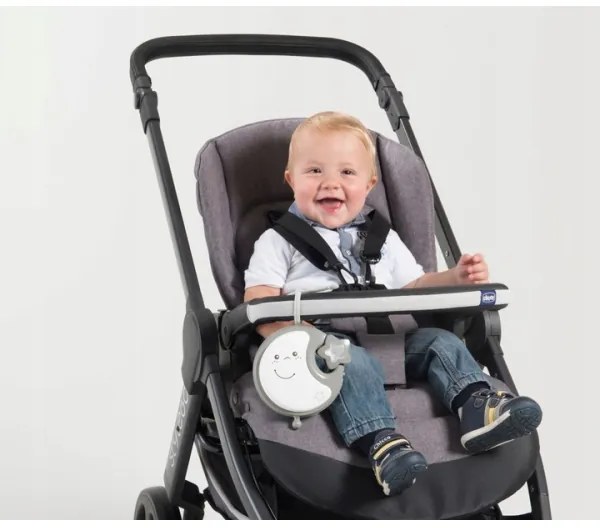 Carusel pentru pătuț cu sunete Chicco 3 în 1 NEXT2DREAMS 3xAA gri