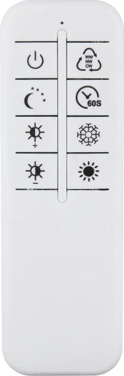 Lustra LED aplicata design circular INVERTINA argintie