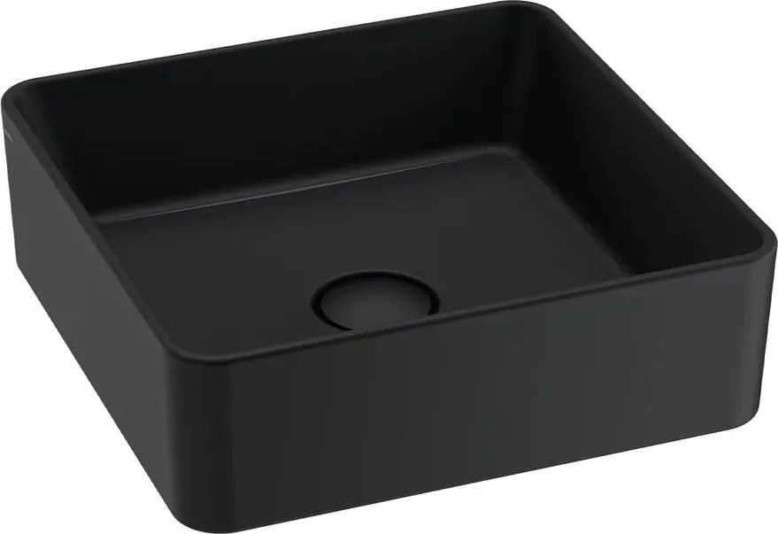 Lavoar pe blat Gala Hera finisaj negru mat 38x38 cm
