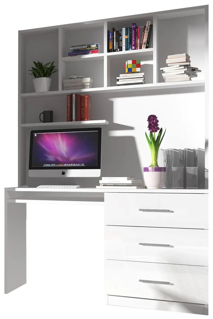 Masă PC Paradisa PD03 (Alb + lucios Alb) . 1104574