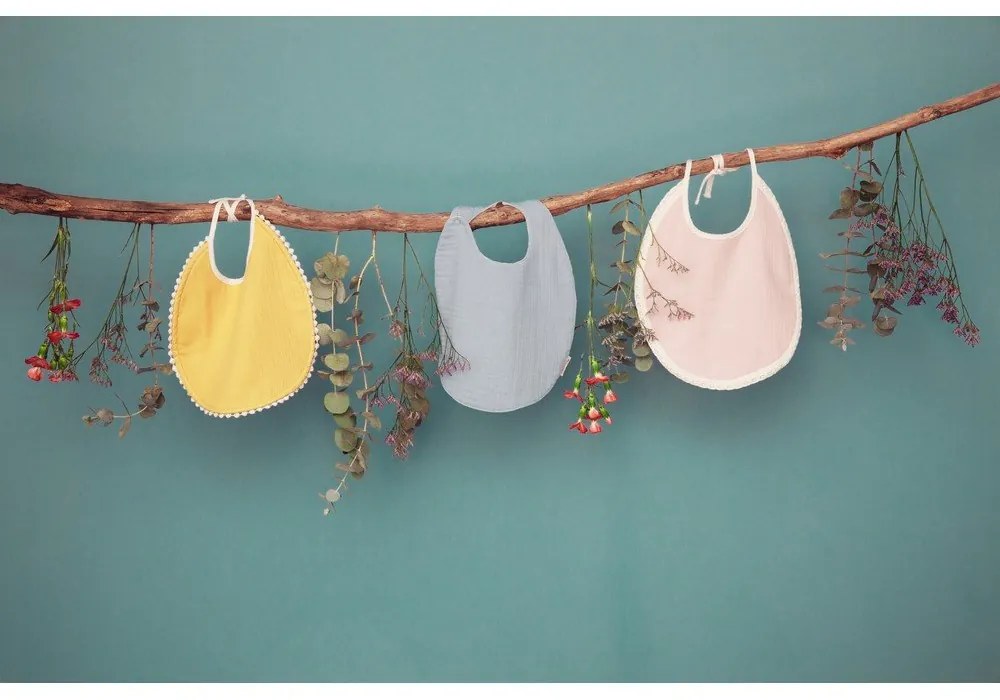 Bavețică din muselină Kindsgut Oslo, albastru