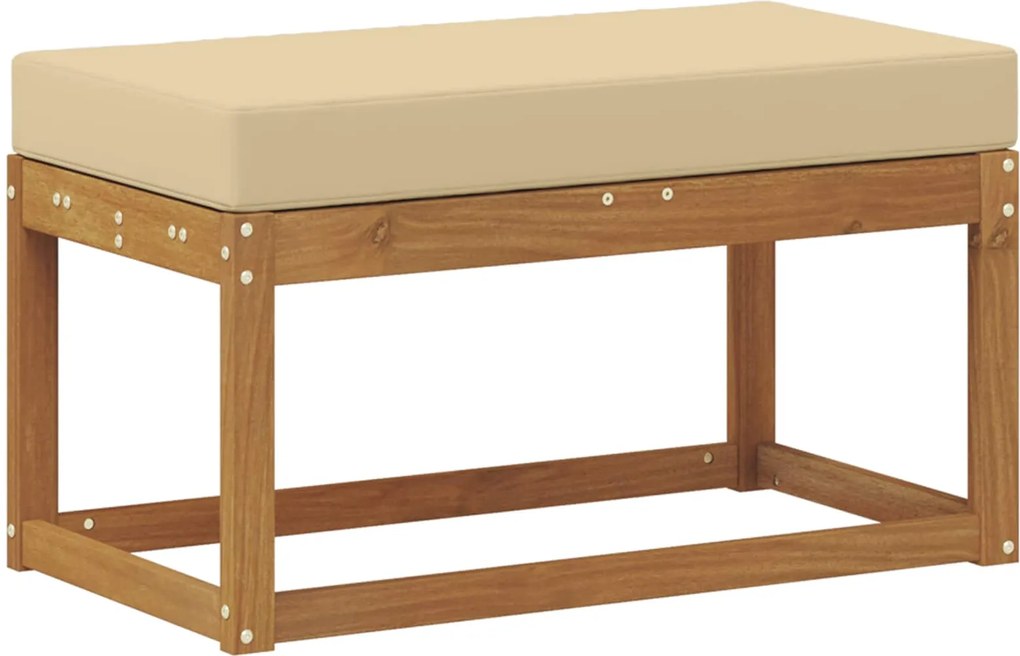 vidaXL Bancă de exterior natural 79 x 43 x 37 cm Lemn Solid de Acacia