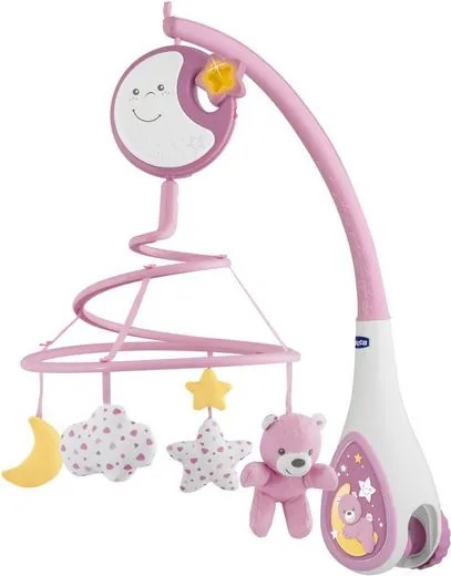 Accesoriu pentru patut Chicco Mobile Next2Dreams roz 53/57/25 cm