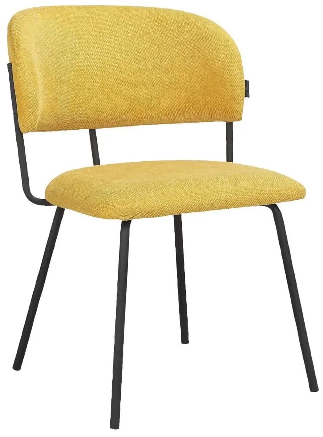 Scaune de dining galbene 2 buc. Claudia – Støraa