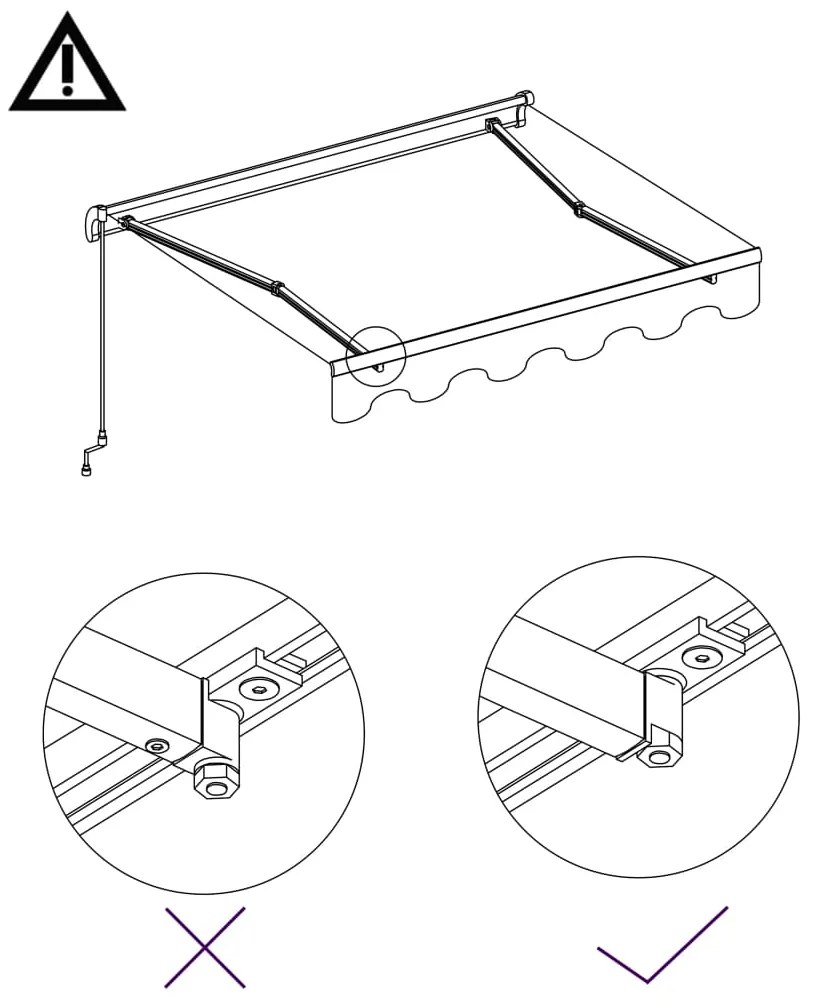 Copertina retractabila automat, albastru si alb, 400 x 300 cm Albastru si alb, 400 x 300 cm