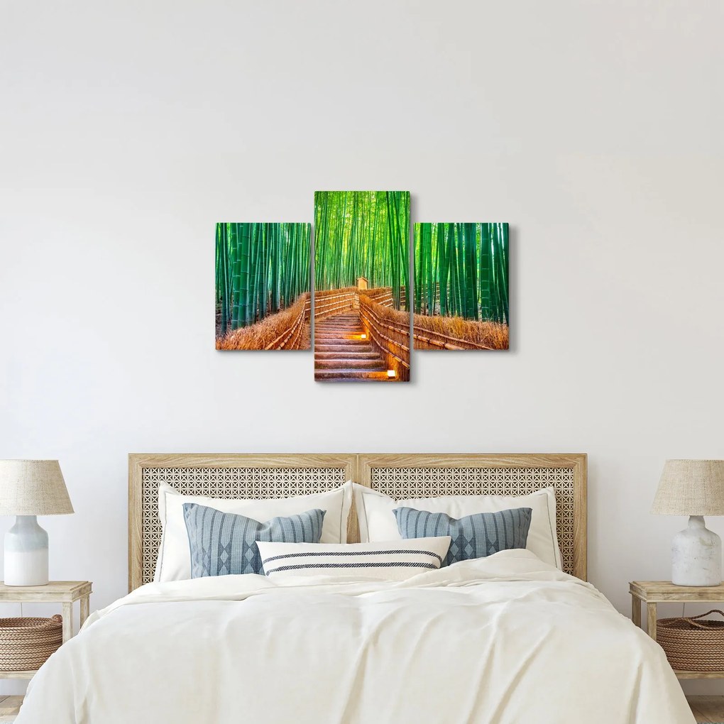 Tablou - Pădure de bambus japoneză (90x60 cm)
