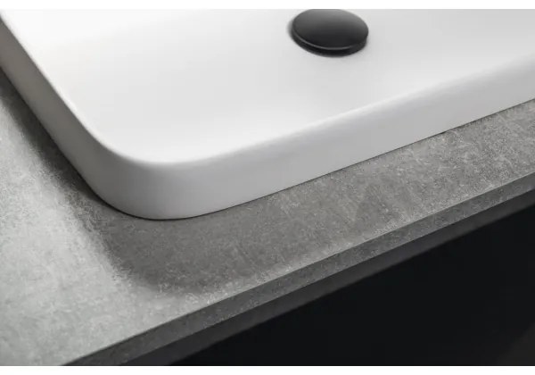 Sapho - Lavoar încastrat 55 x 39 cm, din ceramică, alb