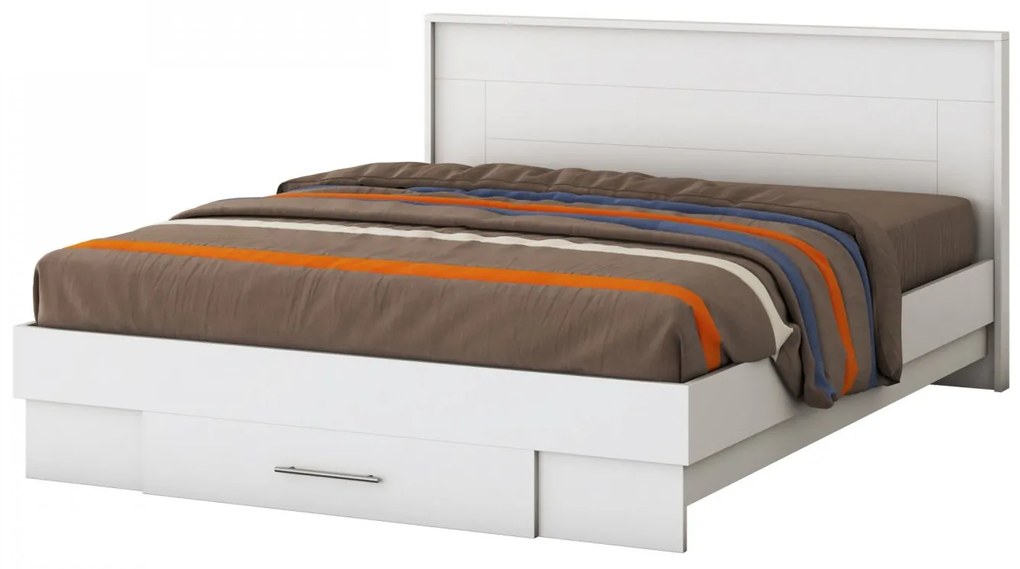 Pat Ella Fara Saltea, Masura 160x200 cm, Culoare Alba