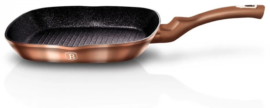 Tigaie Grill 28 cm Rose Gold (Cupru) Metalic Line Berlinger Haus BH 1521N