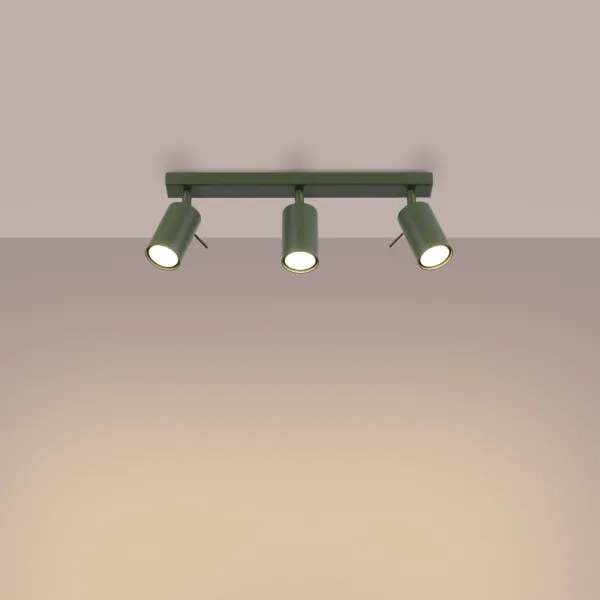 Spot Sollux SL.1502 RING 3xGU10/10W/230V verde