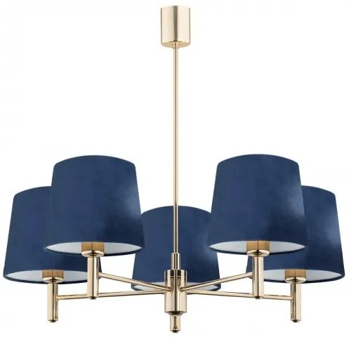 Candelabru modern design elegant PONTE 5L bleumarin