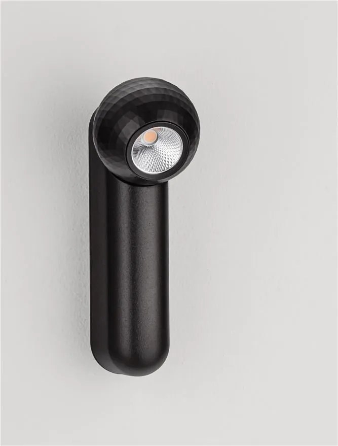 Aplica cu spot LED stil minimalist 3000K NOTIC negru