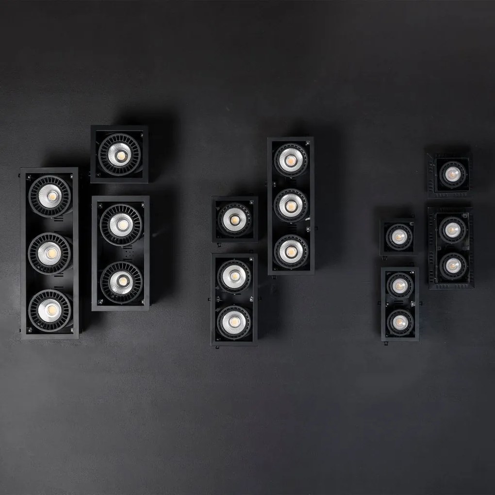 Spot LED incastrabil MINI COLIN-1 Black recessed CRI95 18-25W 2700K 20°