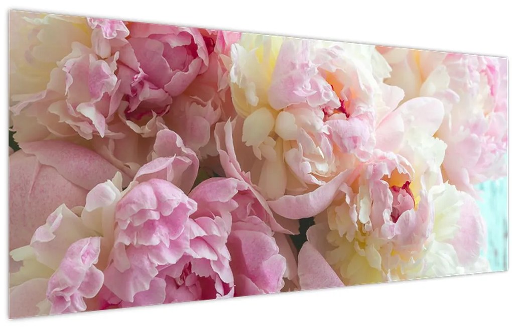 Tablou - Bujori (120x50 cm)