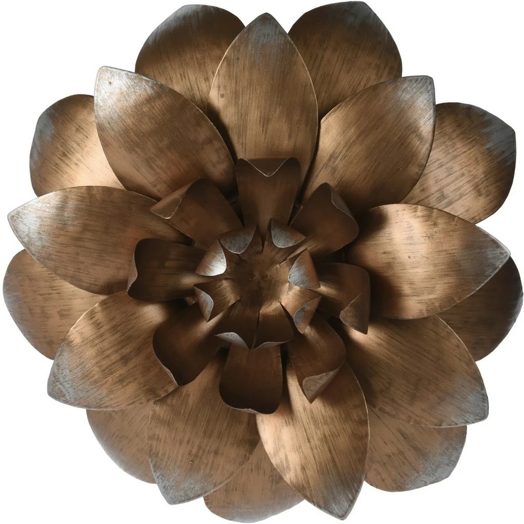 Decor de perete din metal Floare I, diametru 35 cm