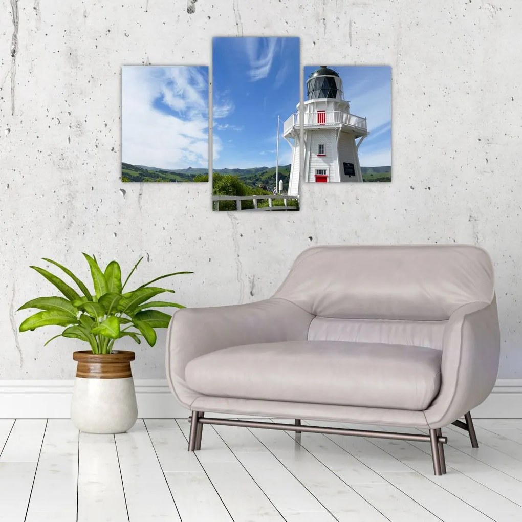 Tablou cu farurile Akaroa, Nooua Zeelanda (90x60 cm)
