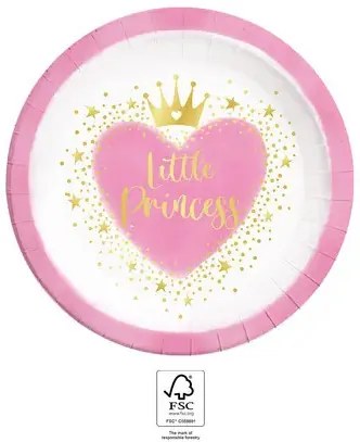 Prințese Little Princess Farfurie de hârtie 8 buc 23 cm FSC