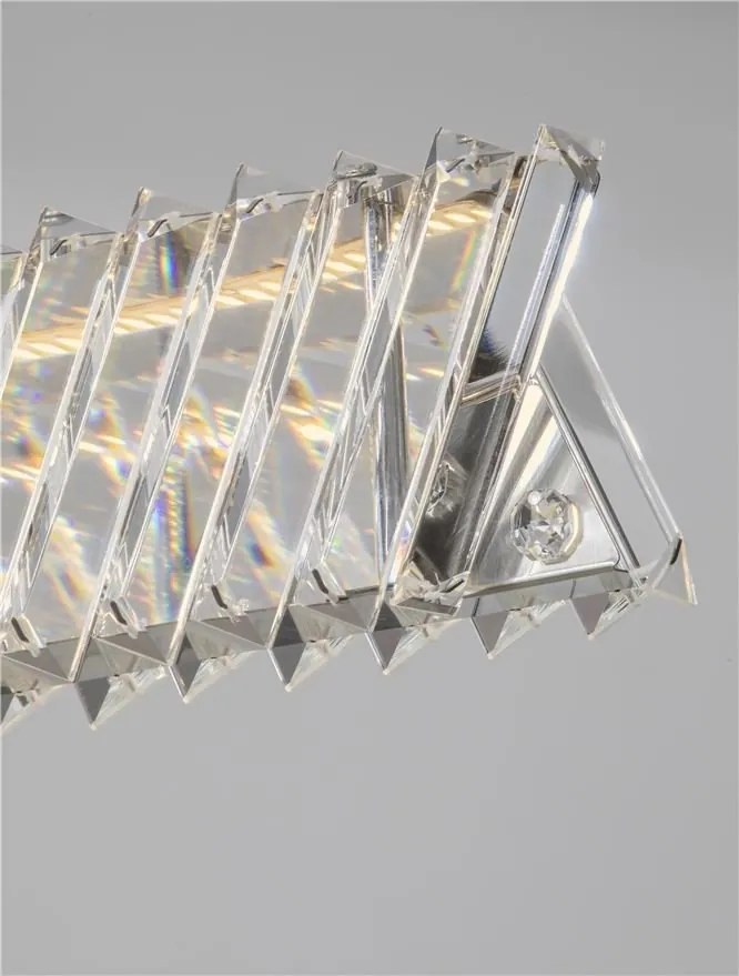 Lustra suspendata LED, cristale sticla ARIETTA