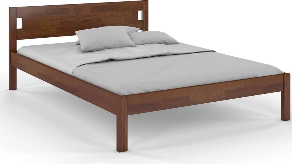 Pat lemn masiv Axel Pin Personalizabil - 140x200, Wenge