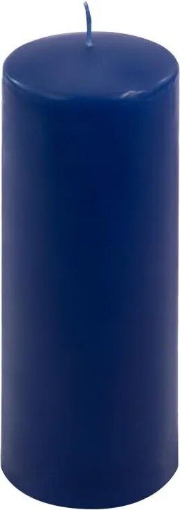 Set de lumânări tip pilon, 20 cm, Ø 7,5 cm, albastru, 2 buc