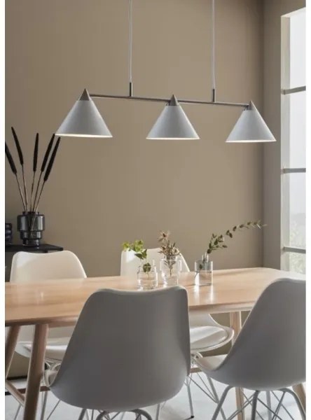 Lustră pe cablu Markslöjd 108075 KLINT 3xE14/40W/230V albă