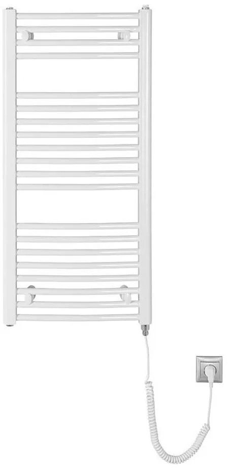 Radiator portprosop electric pentru baie Aqualine ORBIT-E 300W/230V 96 cm alb rotund
