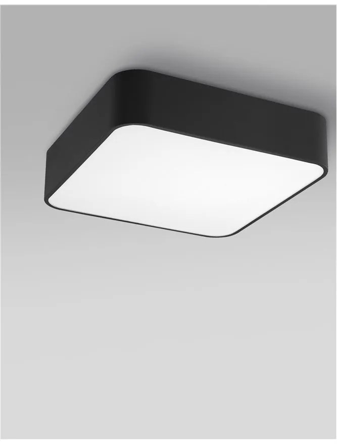 Plafoniera design modern 36x36cm Ragu negru NVL-866602