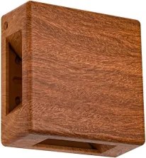 Brilagi - Aplică LED de exterior QUADRAY LED/6W/230V, decor lemn, IP54