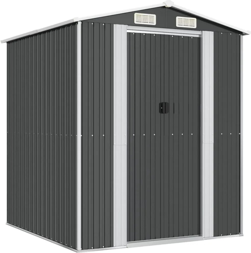 vidaXL Șopron de grădină, antracit, 192x191x223 cm, oțel galvanizat