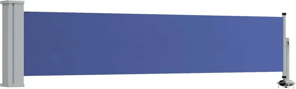 vidaXL Copertină laterală retractabilă de terasă, albastru, 60x300 cm