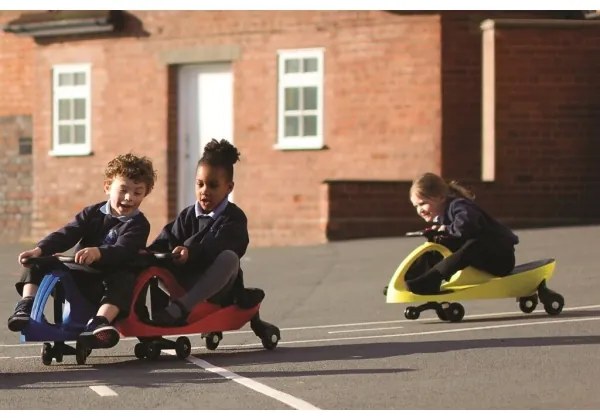 Bicicletă roșie fără pedale Didicar