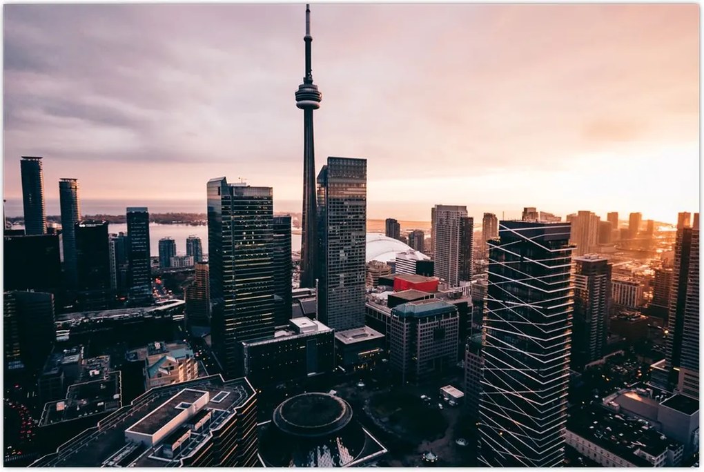 Tablou - Cntru orașului (90x60 cm)