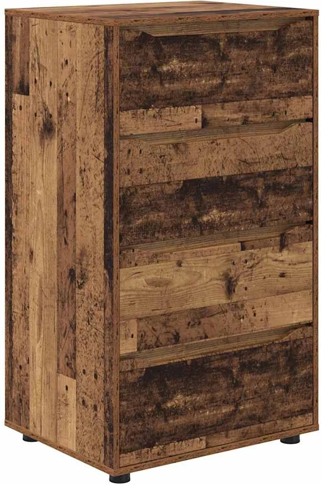 vidaXL Dulapuri de depozitare 2 pcs Lemn Vechi 60 x 48 x 105 cm