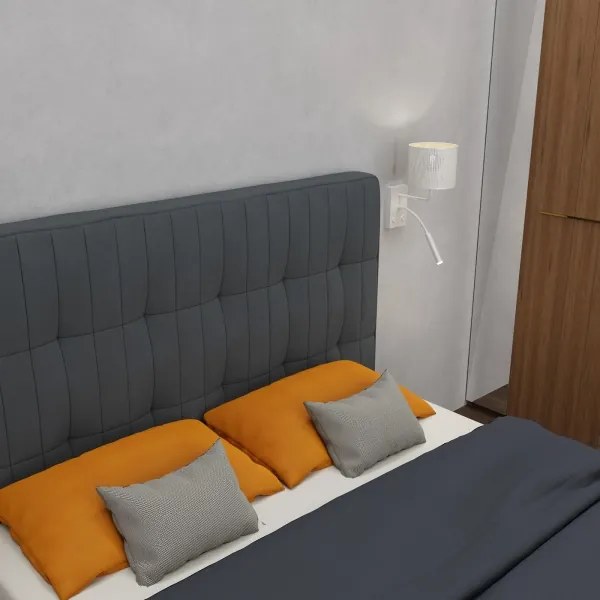 Lampă de perete LOFT SHADE 1xE27/60W+1xG9/8W/230V albă/aurie