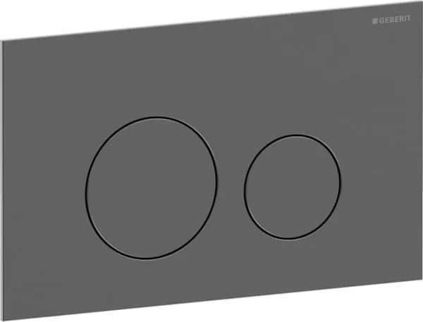 Clapeta actionare dubla rezervor wc, negru crom periat, Geberit Sigma40 Sticla neagra
