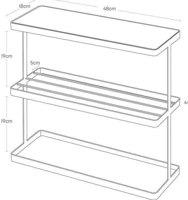 Măsuță auxiliară 18x48 cm Frame – YAMAZAKI