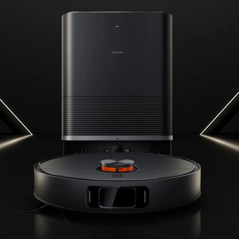 Robot aspirator Xiaomi X20 Max, 8000 Pa, 0,5/4 l, 120 min, Functie mop cu apa calda, Control vocal, Statie de autogolire, Navigatie LDS, Iluminare, Negru