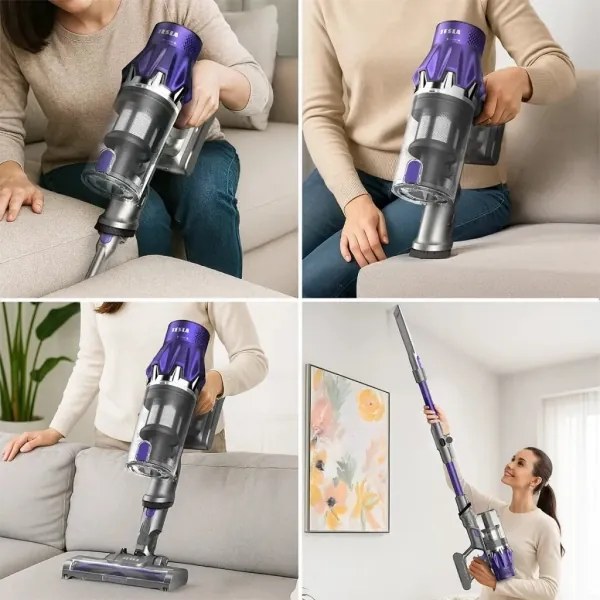 Aspirator vertical flexibil fără fir 2 în 1 TESLA Electronics PureStar 250W/2200mAh