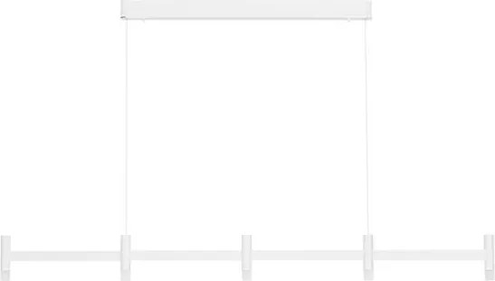 Lustra liniara cu 5 spoturi LED 2700K POETIC alb