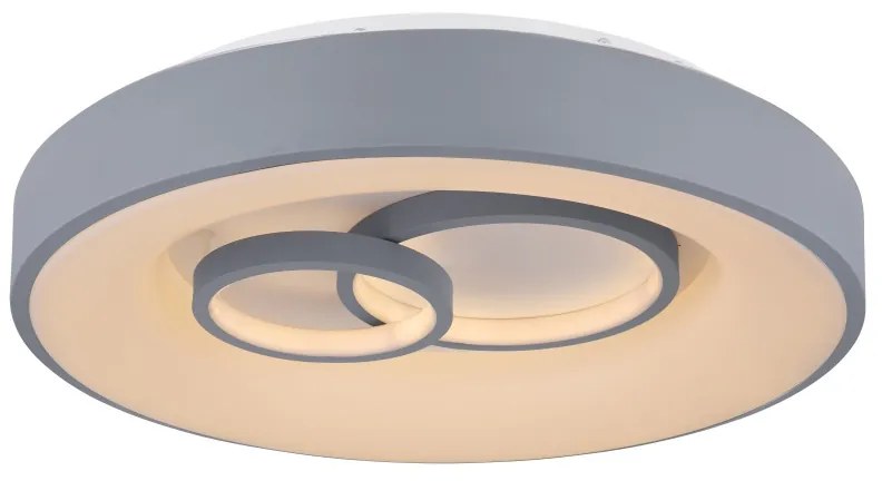 Plafoniera LED dimabila cu telecomanda design modern MAVY alb/gri 48416-50R GL