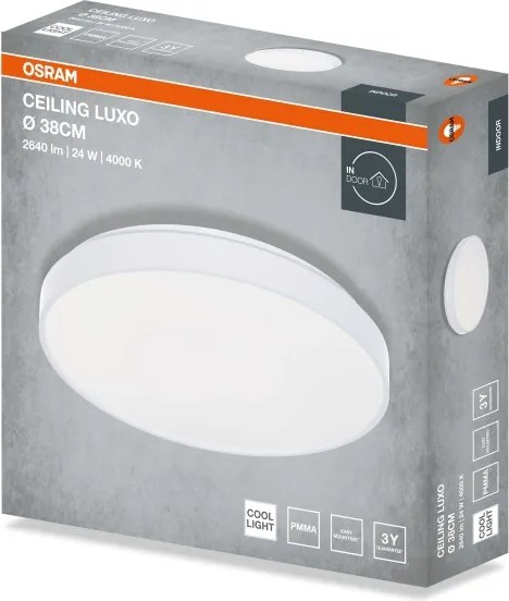 Osram - Plafonieră LED CEILING LUXO, 24W/230V, Ø 38 cm, alb